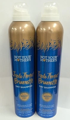 LOT OF 2 - NOT YOUR MOTHER'S TRIPLE THREAT BRUNETTE DRY SHAMPOO 7oz - Image 1 of 2