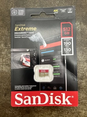 Tarjeta microSDXC SanDisk Extreme 128 GB UHS-I U3 V30 190 MBs Foto 1 de 2