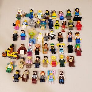 Huge LEGO Minifigures Lot of 50 Assorted Collection Harry Potter Minecraft R1