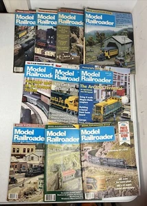 Lot Of 10 Model Railroader Magazine Random Issues From 1980’s And 1990’s Vintage - Picture 1 of 12
