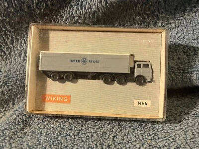 Wiking N Mercedes Truck with Inter Frost Refrigerated Truck & Trailer #N5k NIB - Image 1 of 3