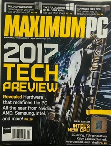 Maximum PC Feb 2017 Tech Preview Revealed Hardware Nvidia Intel FREE SHIPPING sb - Picture 1 of 1