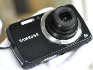 Digicam Samsung Digital Camera PL21 14.2MP black Tested SD Card 8gb - Picture 1 of 13