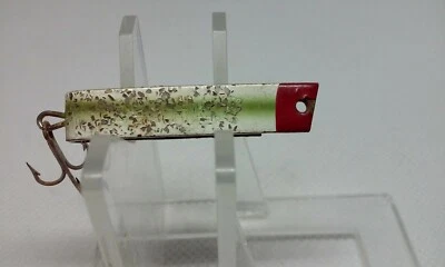 Señuelo de pesca vintage South Bend Super Duper Flake pelirroja 1 3/8" #503 Wiggler Foto 1 de 4