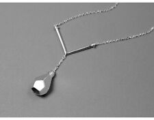 Exquisite Real 925 Sterling Silver Light Bulb Necklace Fine Jewelry for Women