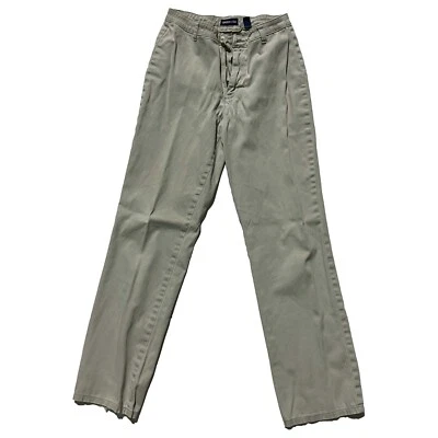 Limited Too Vintage Girl Beige Zip Up No Pockets Chino Long Pants Size 14 - Image 1 of 4