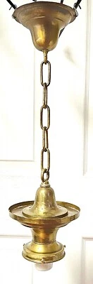 LÁMPARA COLGANTE DE LATÓN VINTAGE Foto 1 de 4