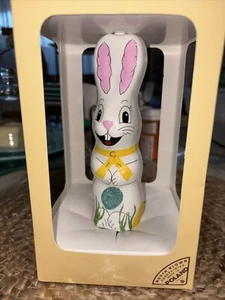 HANDMADE Bunny Rabbit Hare Easter Ornament Poland Blown Glass (6 1/2”x 2”) - Picture 1 of 8