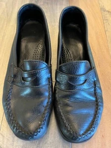 Mocassini slip on donna Dexter comfort relaxed in pelle nera taglia 8W - Foto 1 di 3