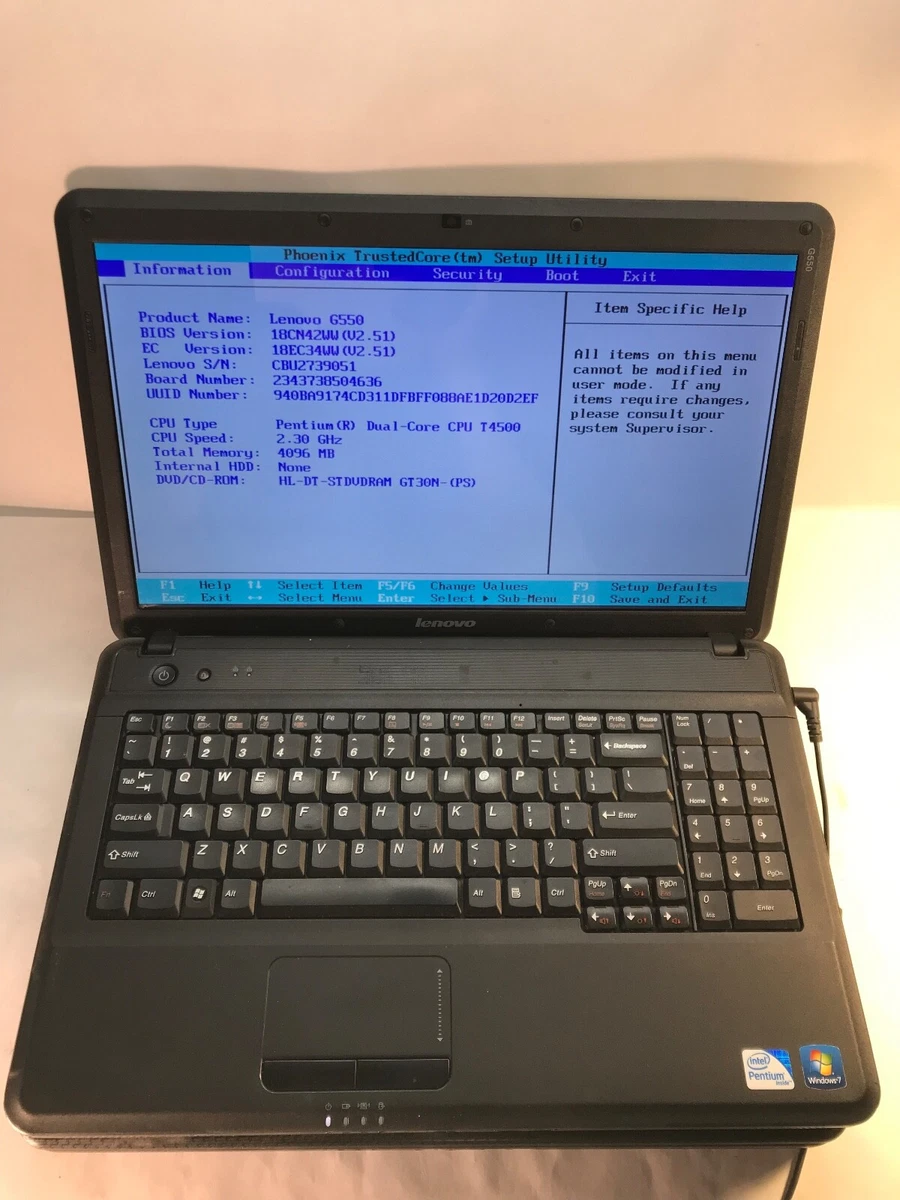 【971】Lenovo G550 Celeron T3100 XP office 971】Lenovo G550 Celeron T3100 XP office Lenovo G550 specifications