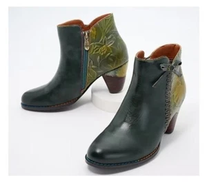 Spring Step L'artiste 38 Leather Boots Bootie Retail $195 - Picture 1 of 2