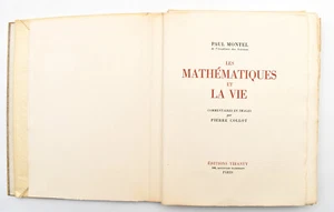Paul Montel Les mathématiques et la vie P. Collot 1947 Ex 587 - Imagen 1 de 14