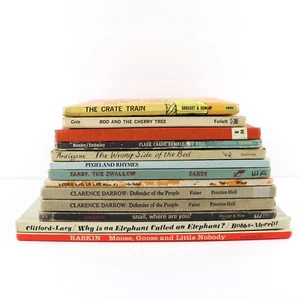 Lot of 13 1960's & 1970's Vintage Assorted School Library Children Kids Books - Picture 1 of 12