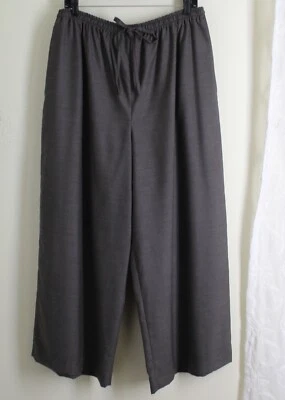 Calça fina Eskandar tamanho 3 leve 26 pol. marrom cinza lã tropical cashmere - Imagem 1 de 4