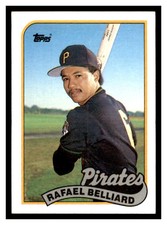 1989 Topps #723 RAFAEL BELLIARD Pittsburgh Pirates ~C3A