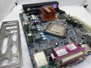 Moederbord Shuttle K45 inclusief Intel E2180 en 2Gb Corsair DDR2 geheugen - Photo 1/7