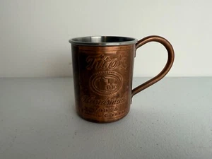 Tazza mulo Mosca rame vodka fatta a mano TITO'S Yellowstone servizio da bar 12 oz - Foto 1 di 4