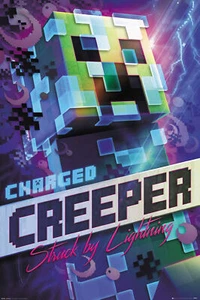 Minecraft - Charged Creeper - Videospiel Poster Plakat Druck - Größe 61x91,5 cm - Bild 1 von 28