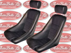 2x CLASSIC CAR BUCKET FUSINA SEATS CLASSIC FIAT ABARTH ALFA GTA TRACK BRAND NEW - Picture 1 of 5