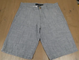 PD & C Mens Shorts Sz 30 Blue Heathered Chino Cotton Flat Front Pockets Casual - Picture 1 of 3