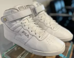 Fila Men's Classic Mid Top Basketball Sneakers White - Size 10 - Picture 1 of 11