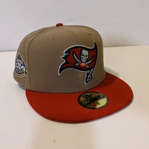 LIMITED 59FIFTY NFL TAMPA BAY BUCCANEERS SB XXXVII TWO TONE/ ORANGE UV size 8 - Picture 1 of 5