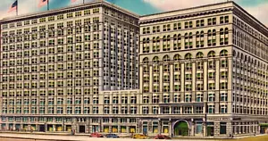 1951 Congress Hotel Chicago IL cartolina d'epoca - Foto 1 di 3