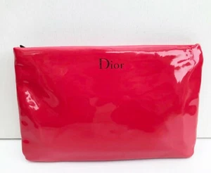 CD Dior Beauty Red Patent Leather Makeup Cosmetics Bag / Pouch / Clutch, NEW!  - Picture 1 of 6