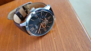 Fossil Watch Townsman Automatic Leather Watch Brown ME3061 In Box Unused - Picture 1 of 4