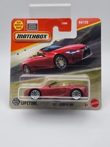 Matchbox 2025 1/64 2021 Lexus LC500 rojo tarjeta corta línea principal - Imagen 1 de 3
