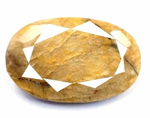 310-340 Ct natürliche Brasiliengelb Beryll zertifiziert undurchsichtig oval geschnitten lose Edelsteine JKE - Bild 1 von 9