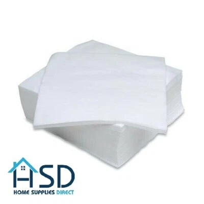 HSD White Lint Free Cloth Applying Oil Dye Wax Polish Dusting Cleaning 30 x 30cm - Image 1 of 3