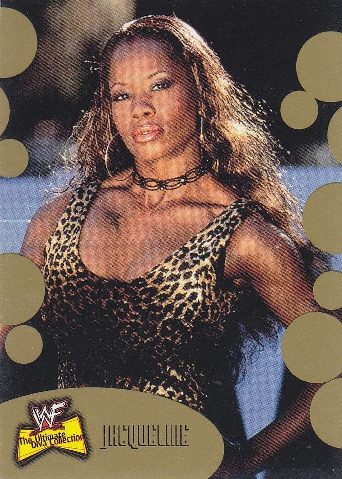 JACQUELINE (Rare! GOLD PARALLEL Card #25) 2001 Fleer WWE WWF Ultimate Diva  *** - Image 1 of 1