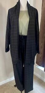 Eskandar Vintage Designer 100% Cashmere A-line Shawl Collar Jacket & Pant Set - Picture 1 of 17