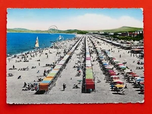Cartolina Riccione - Spiaggia - 1956. - Foto 1 di 2