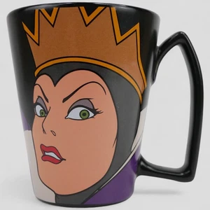 Disney Store Evil Queen Snow White Magic Mirror Black 5" Coffee Mug Tea Handle - Picture 1 of 12