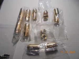 14 Pieces New Brass Motorcycle Wheel Weights with Set Screws and Wrench - Picture 1 of 3