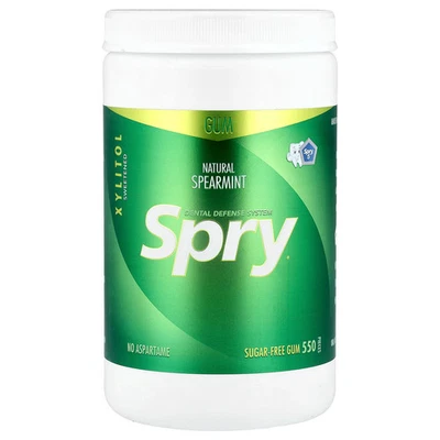 Spry®, Chewing Gum, Natural Spearmint, Sugar Free, 550 Pieces - Image 1 of 2