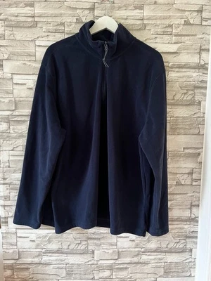 Chaqueta St Johns Bay Para Hombre XL Azul Polar Manga Larga Pullover Cuarto Cremallera Bolsillos Foto 1 de 4