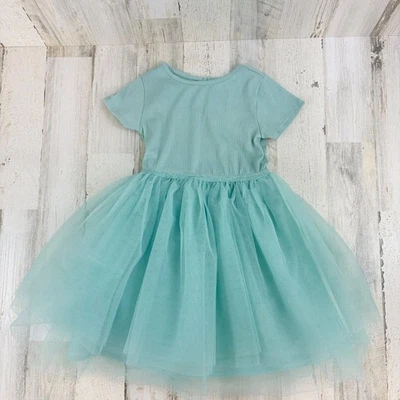 Vestido de fiesta falda de tul verde H&M niñas talla 6X 7 Foto 1 de 4
