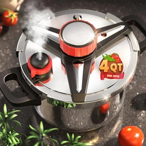 Pressure Cooker 4 QT, [Save 70% Cooking Time] Stainless Steel Pressure Canner... - Picture 1 of 7