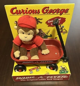Curious George & Radio Flyer Wagon 1998 GUND Neu in Box Neu in OVP Modell # 901CG - Bild 1 von 5