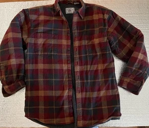 American Blue Authentics Thermal Fleece Shirt Jacket Size Medium Jacket Work  - Picture 1 of 7