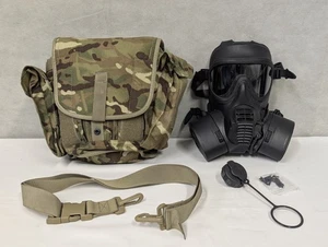 British Army GSR Respirator Gas Mask with Field Pack - Size 2 Large - Picture 1 of 9