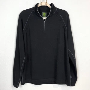 Timberland Black Merino Wool Quarter Zip Pullover Sweater M - Bild 1 von 9