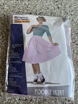 1950 Rosa Calcetín Lúpulo Laca para el Pelo Rock Roll Retro Mujer Disfraz Caniche Falda L Foto 1 de 2