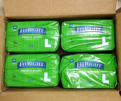80 Calzoncillos FitRight OptiFit Ultra Adultos para Incontinencia Cintura Grande 44" a 56" Foto 1 de 4