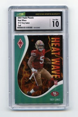 2021 Phoenix #15 Trey Lance Heat Wave Teal 136/149 - Image 1 of 2