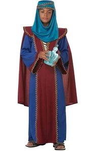 BALTHASAR REY DE ARABIA TRES SABIOS BÍBLICOS NIÑOS NIÑOS DISFRAZ DE NAVIDAD - Imagen 1 de 2