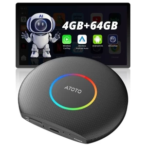 Adaptateur automatique AI Box CarPlay et Android Netflix, GPS, AI DriveChat, 4G LTE, 4G+64G - Photo 1 sur 7